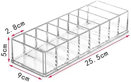 Clear Acrylic Compact Makeup Organizer 2 Pack 8 Compartments
