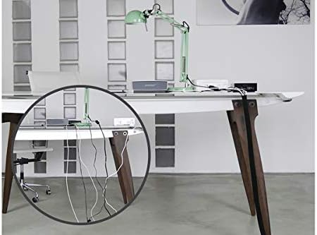 Cable Tube – Self-Closing & cuttable Cable Sleeve – Flexible Cable Channel for Cable Management at desks, PCs, TVs, etc.
