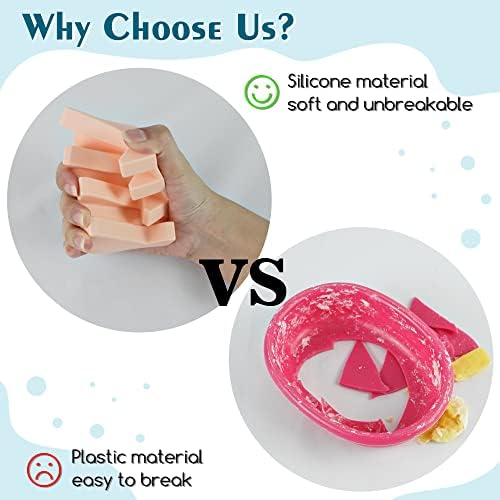 Self Draining Silicone Soap Dish Holder Waterfall Tray, 2 Pack Black