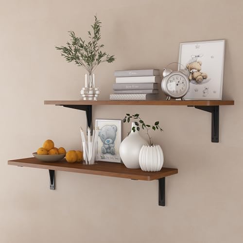 NEODROP 4-Pack 8 Inch Heavy Duty Shelf Brackets, Premium Metal Wall Bracket for Mantel, Countertop Support, Garage Stora
