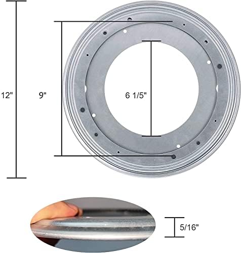 2Pack 12" Lazy Susan Hardware 5/16 Thick Turntable Bearings