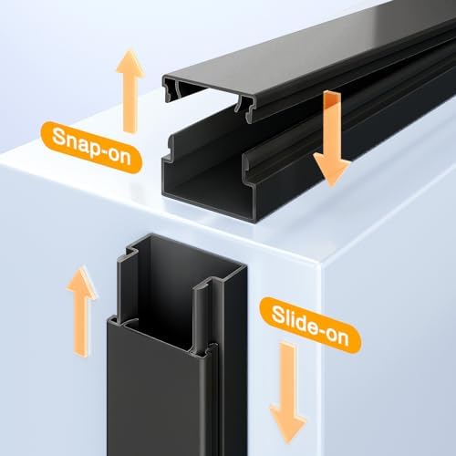 Cable Hider, 157in Delamu Cord Hider Wall for Wall Mounted TV, Wire Hider Kit, Paintable Cable Concealer Raceway Managem