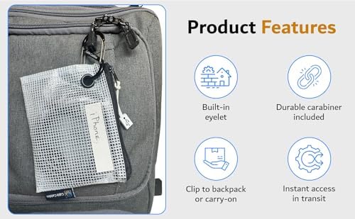 USB Cable Organizer Pouches, Color Coded Travel Cable Management Bags, 20 Pack