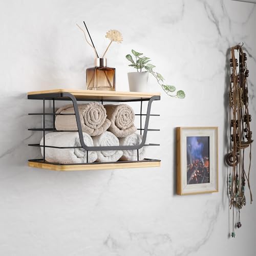ALOCEO Large Wire Basket for Kitchen Pantry, Stainless Steel Kitchen Counter Organizer for Potato Onion, Trash Bag Dispe