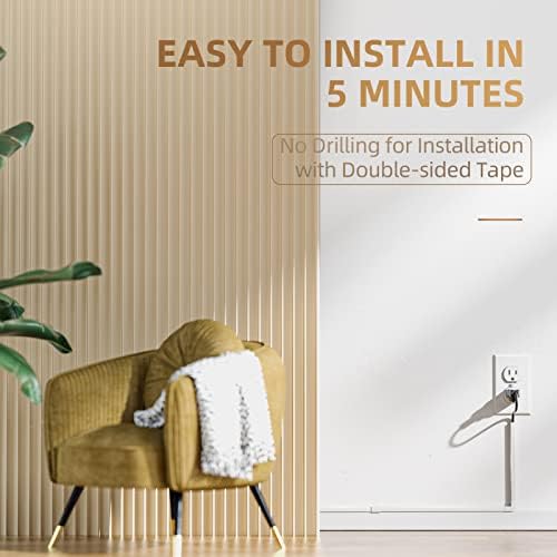 Delamu Cord Hider, 315in Cord Covers for Wires on Wall, One-Cord Cable Hider, Wire Hiders Wire Covers for TV Cords on Wa