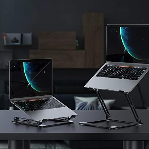 Laptop Stand for Desk, Adjustable Laptop Stand Holder Portable Laptop Riser with Multi-Angle Height Adjustable Computer 