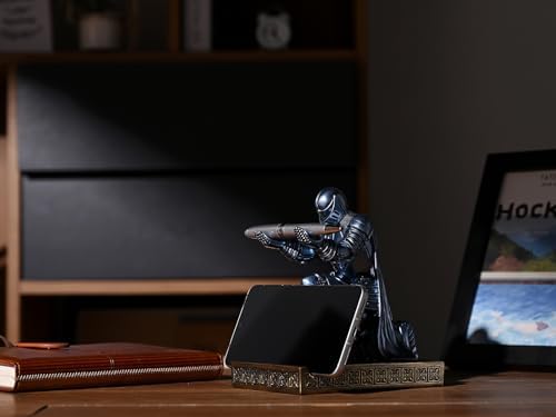 Windbreaker Soldier Knight Pen Holder Personalized Desk Accessory Blue
