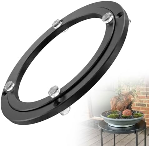 Lazy Susan Hardware 8" Heavy Duty Black Turntable Bearing Swivel Base Kit