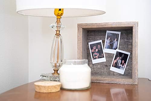 BARNWOODUSA Rustic Shelves, Deluxe Square Floating Wood Shadowbox, Home Dec