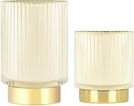 DASITON Makeup Brush holder Organizer,Crystal Cosmetic Makeup Brush Glass Brushes Storage Holder, Vintage Make Up Brush 