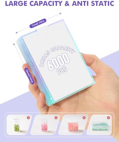 2-in-1 Diamond Art Trays With Lids,Anti-static Diamond Art Storage Containers, Diamond Art Accessories Diamond Painting 