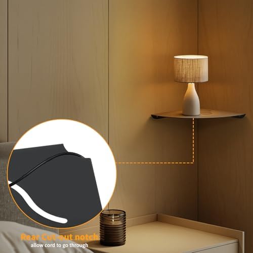 Small Corner Shelf, 6in Metal Corner Shelves withs Hole