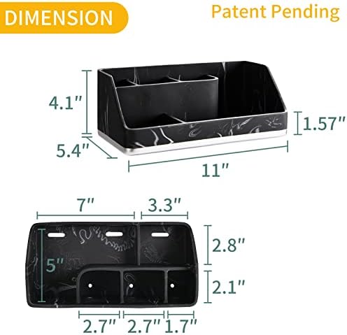 Bathroom Sink Organizer, Toothbrush Holder for Bathroom Counter, Black