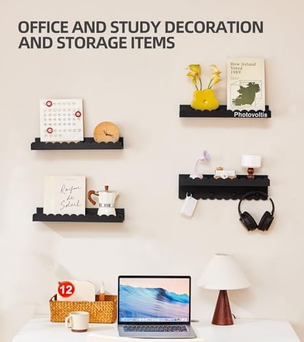4 PCS Floating Shelves for Wall 15.6"