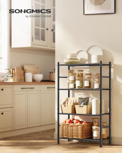 SONGMICS 4-Tier Storage Shelves, Steel Shelving Unit