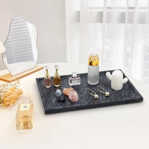 Marble Bathroom Tray,Pure Natural Vanity Tray,