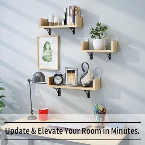 4PCS 14" Folding Shelf Brackets, Shelf Brackets Max. Load 220 lb Collapsible Heavy Duty Stainless Steel DIY Wall Mounted