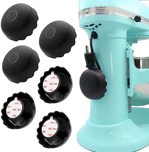 6-Pack Patented Heat-Resistant Cord Organizer for Appliances, Kitchen, Computers & More | Stick-On Cord Wrappers with Fl