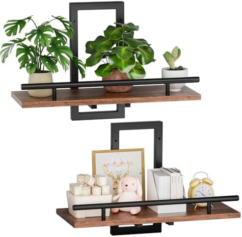 Sbosbo Floating Shelves for Wall Plant Shelf Indoor Wall Mounted Shelves