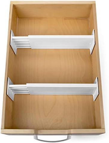 Dial Industries Dresser Drawer Organizer Dividers, Set of 2, 4.5" Deep