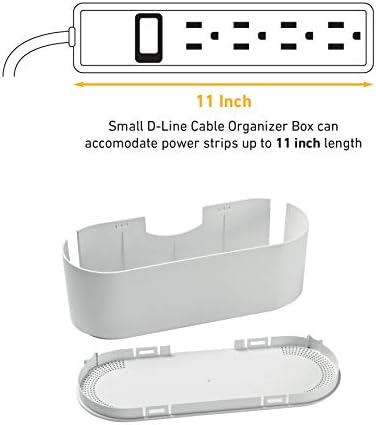 D-Line Small White Cable Management Box and D-Line White Cable Tube Bundle …