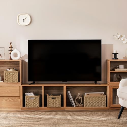 joybest Wicker Baskets for Shelves, Hand-woven Storage Baskets Natural