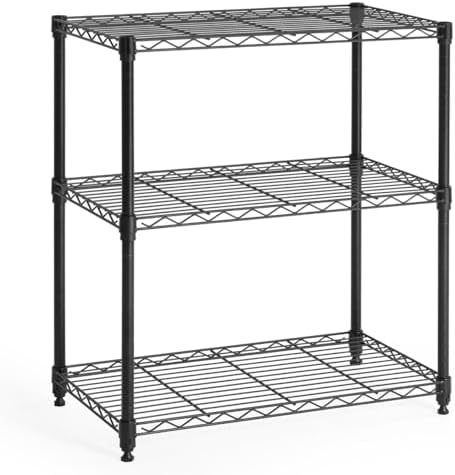 CAPHAUS 3/4/5-Tier Adjustable Height Wire Shelving Unit, Metal Steel Storage Shelve, Rack Shelving, Garage Shelving Stor