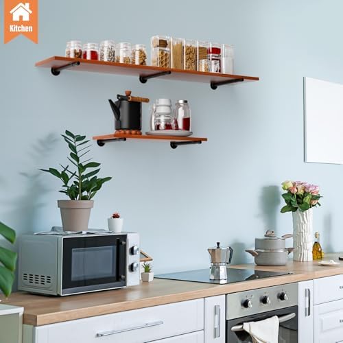 12 Inch Pipe Shelf Brackets 8 Pack Floating Shelf Bracket Support