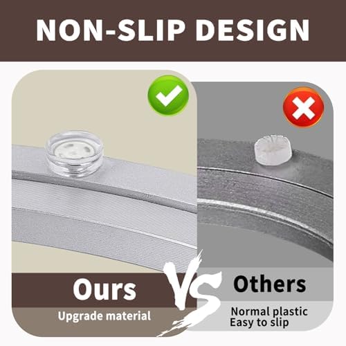 Lazy Susan Hardware Silent Non-Slip Turntable Aluminium Turntable Bearing for Round Dining Table TV Rotating Table 18 in