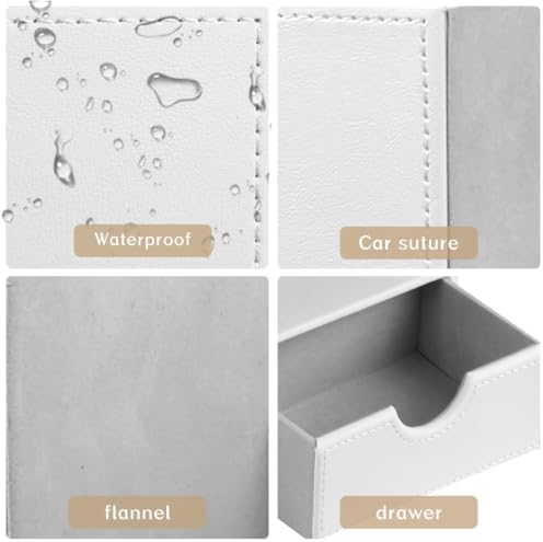 Tissue Box Cover with Drawer Organizer and Storage Tray,Cube Tissue Holder