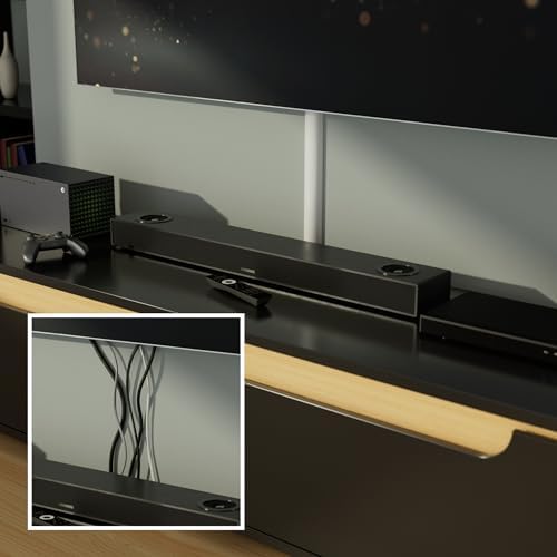 D-Line Half Round Cord Hider, Patented Cable Cover, Hide TV Wall Mount Wires, Raceway for Cords, Decorative Wire Covers,
