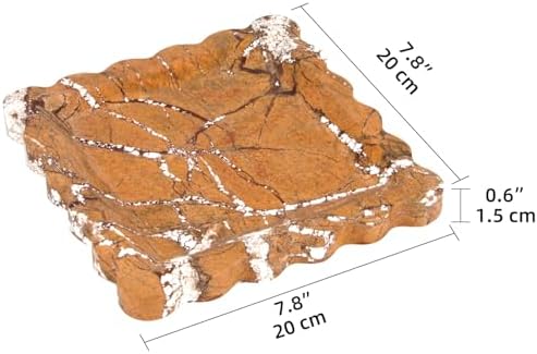 Square Marble Decorative Tray, Rainforest Brown, 8 * 8