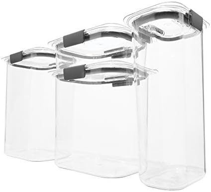 Rubbermaid Brilliance Food Storage Containers Set with Airtight Lids (12 Cup, 16 Cup)