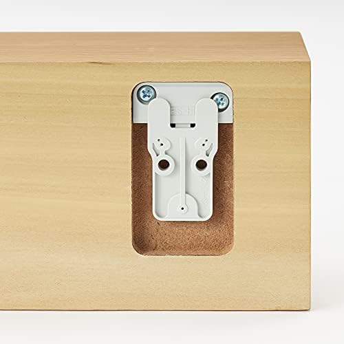 MUJI 44504994 Wall Mounted Furniture Shelf, Oak Wood, Width 17.3 x Depth 4.7 x Height 3.9 inches (44 x 12 x 10 cm)