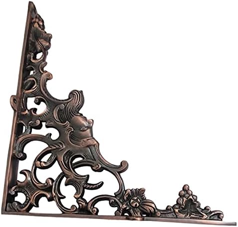 Adonai Hardware Ahasuerus Brass Shelf Bracket (Supplied as 2 Pieces per Pack) - Antique Copper