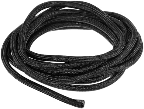uxcell 20 Ft - 3/8 Inch Split Sleeving, Braided Cable Sleeving, PET Cable Management Wire Sleeve Cord Protector, Wire Wr