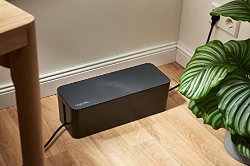 LogiLink LogiLink Cable Box. 40.7 cm Length, Black, Black