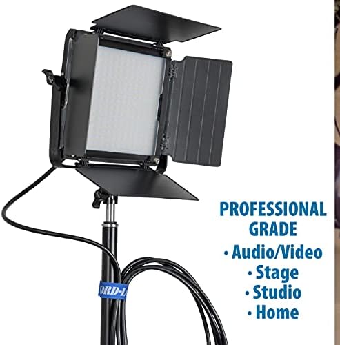 Closed-Loop Series Cable Ties - Reusable Cable Straps for A/V, Musicians, Stage and Industrial Uses, Cable Organizer for