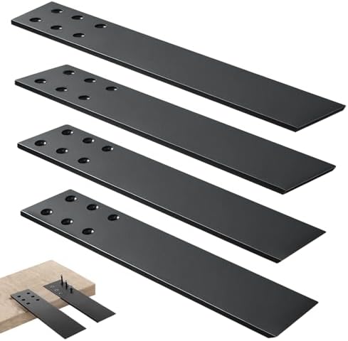 Countertop Support Brackets Heavy Duty 4 Pack 1/4" Thick 16 Inch Flat Hidden Knee Wall Countertop Bracket for Granite Qu