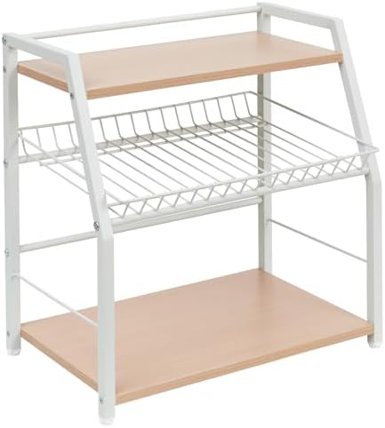 Kitchen Countertop Organizer, 3 Tiers Snack Organizer Wooden Candy Display Stand Coffee Station Organizer, Counter Stora