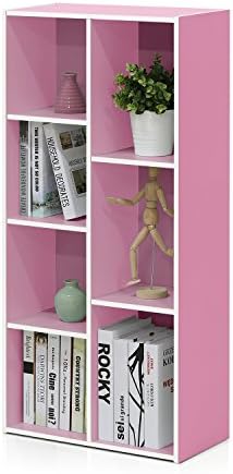 7-Cube Bookshelf, Bookcase, Book Shelf, Cube Storage Organizer, 9.4 x 19.5 x 41.7, for Home Office, Living Room, Bedroom