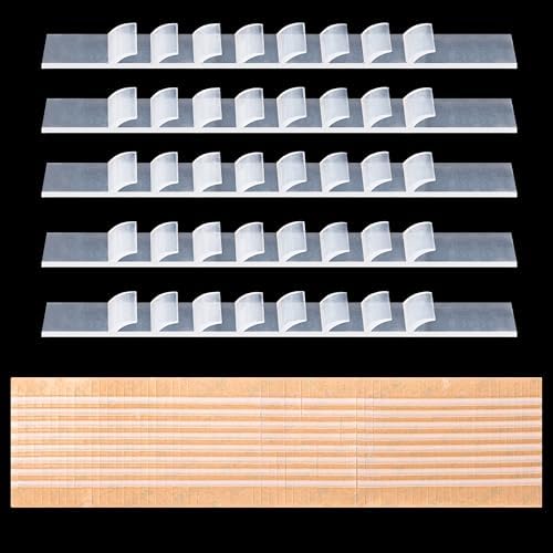 Clear Non-Slip Adhesive Strips for Wooden Hangers 200 Pcs - Anti-Skid Grip for All Hanger Types - 2.8x0.2 Inch, Ideal for Thicker Hangers - Easy-to-Apply Rubber Grippers (200)
