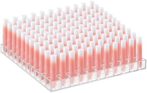 Mumufy Lipstick Holder Clear Acrylic Makeup Organizer Display, 121 Slot