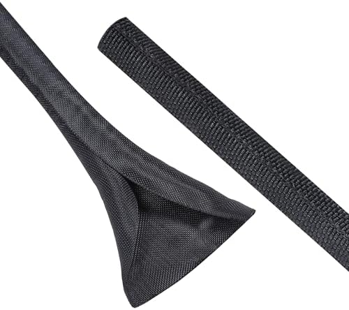 Black Split Braided Cable Management Sleeves 1/4inch -18Feet