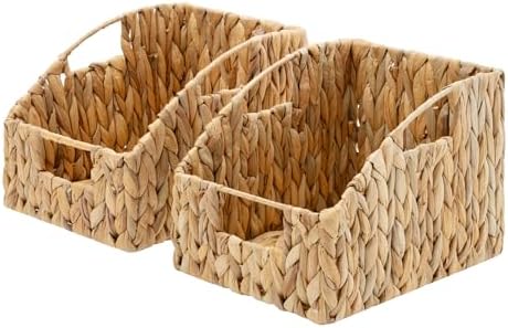 GRANNY SAYS Wicker Baskets for Organizing, Water Hyacinth Storage Baskets