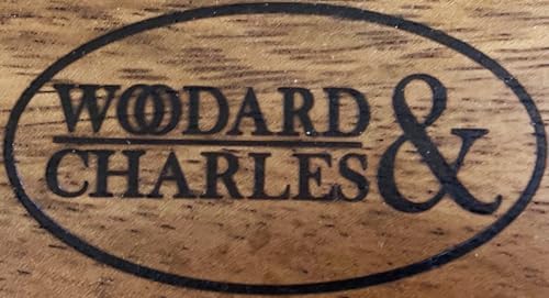 Woodard & Charles Round Lazy Susan Turntable with Stainless Steel Ball Bearing Mechanism (Walnut)