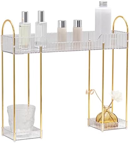 YCIA&DONE Bathroom Countertop Organizer Over the Faucet, Narrow Counter Organizers Above Sink, Table Mounted Shelf for K