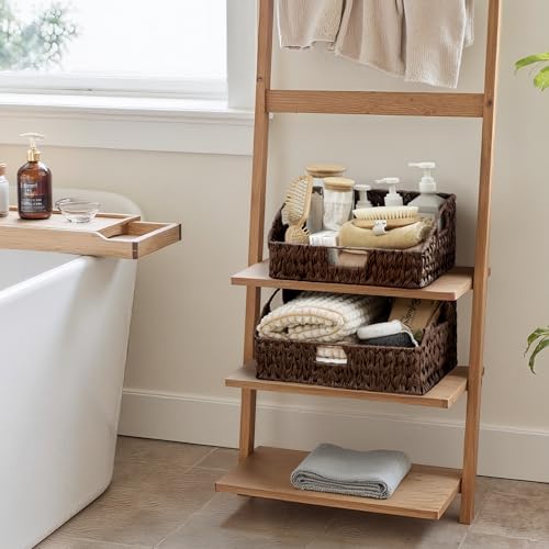 GRANNY SAYS Wicker Storage Baskets, Trapezoid Woven Baskets for Storage