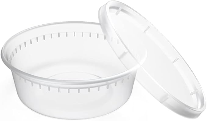 EDI [8 OZ, 50 Sets] Plastic Deli Food Storage Containers with Airtight Lids | Microwave-, Freezer-, Dishwasher-Safe | BPA Free | Heavy-Duty | Meal Prep | Leakproof | Recyclable