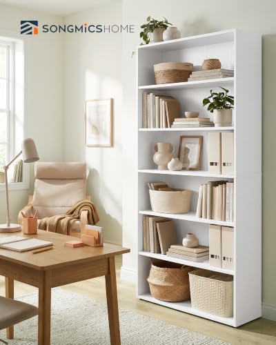 SONGMICS HOME 6-Tier Bookshelf, Shelving Unit